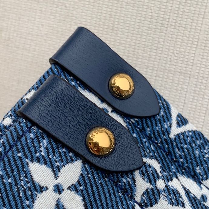 Louis Vuitton Onthego MM Tote Bag Navy Blue For Women 12.2in/31cm