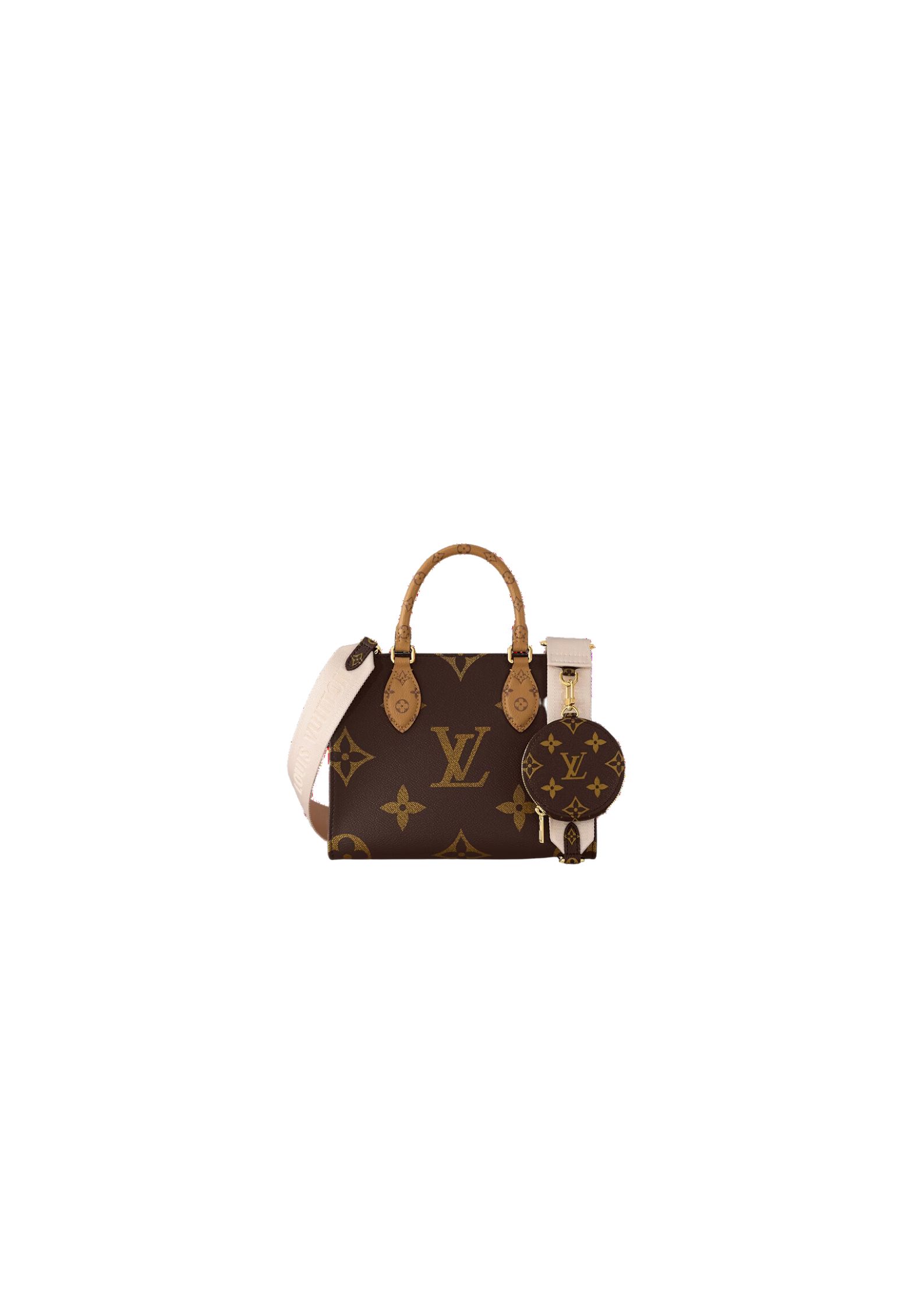Louis Vuitton OnTheGo PM Tote Bag Brown For Women 9.8in/25 cm