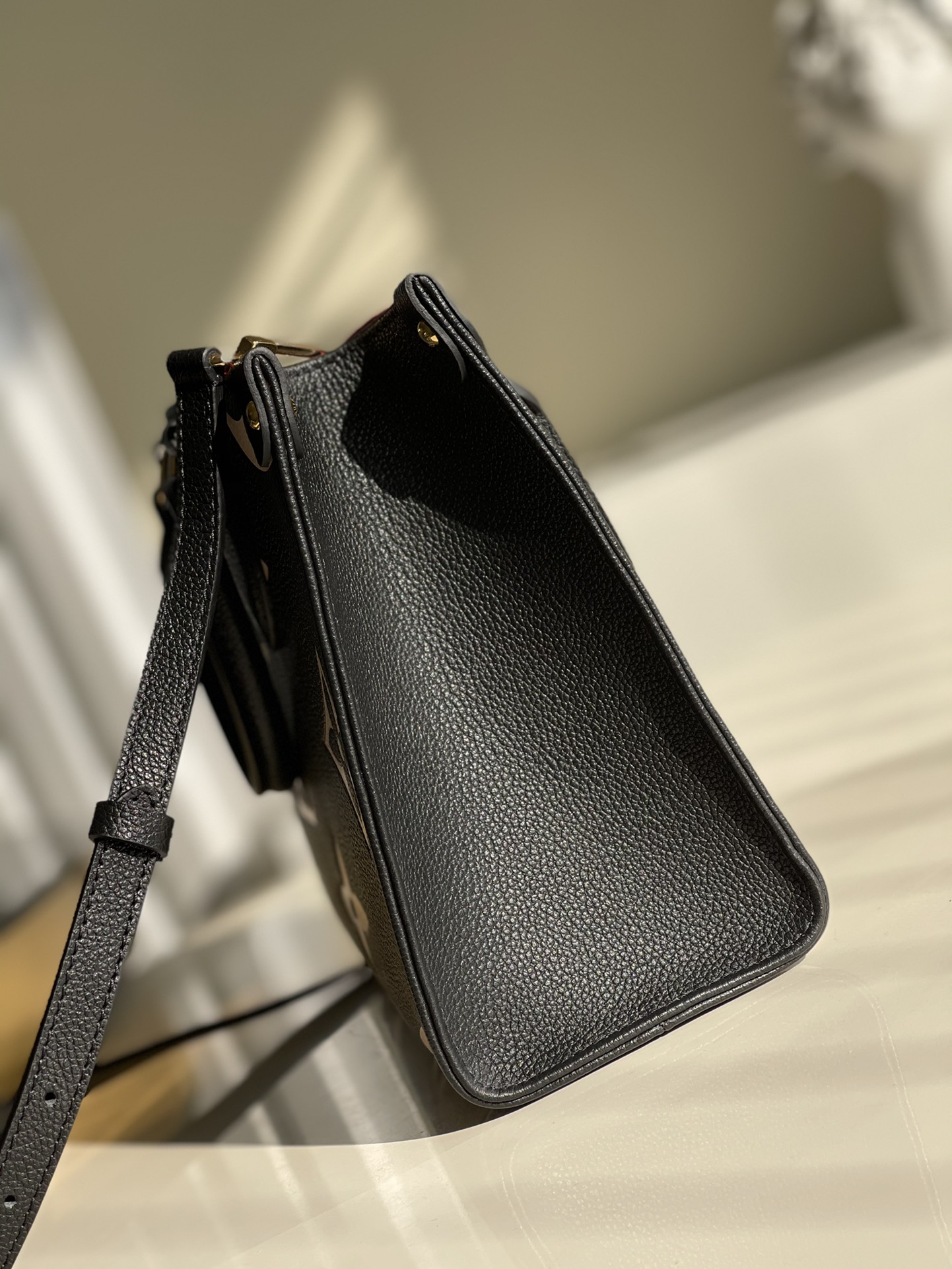 Louis Vuitton OnTheGo PM Tote Bag Monogram Empreinte Black For Women, Women’s Handbags, Shoulder And Crossbody Bags 9.8in/25cm