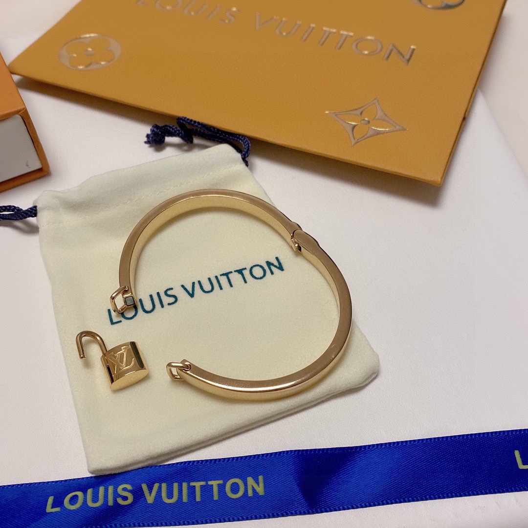 Louis Vuitton Padlock Bracelet Gold For Women