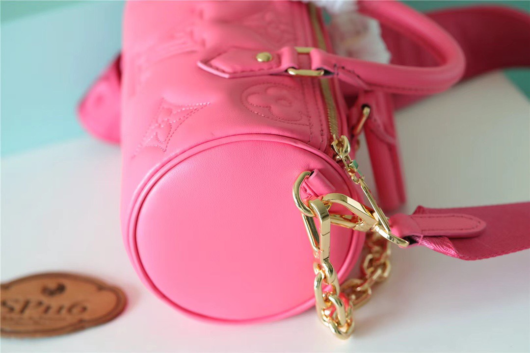Louis Vuitton Papillon BB Bag Classic Monogram For Women 20cm Dragon Fruit Pink