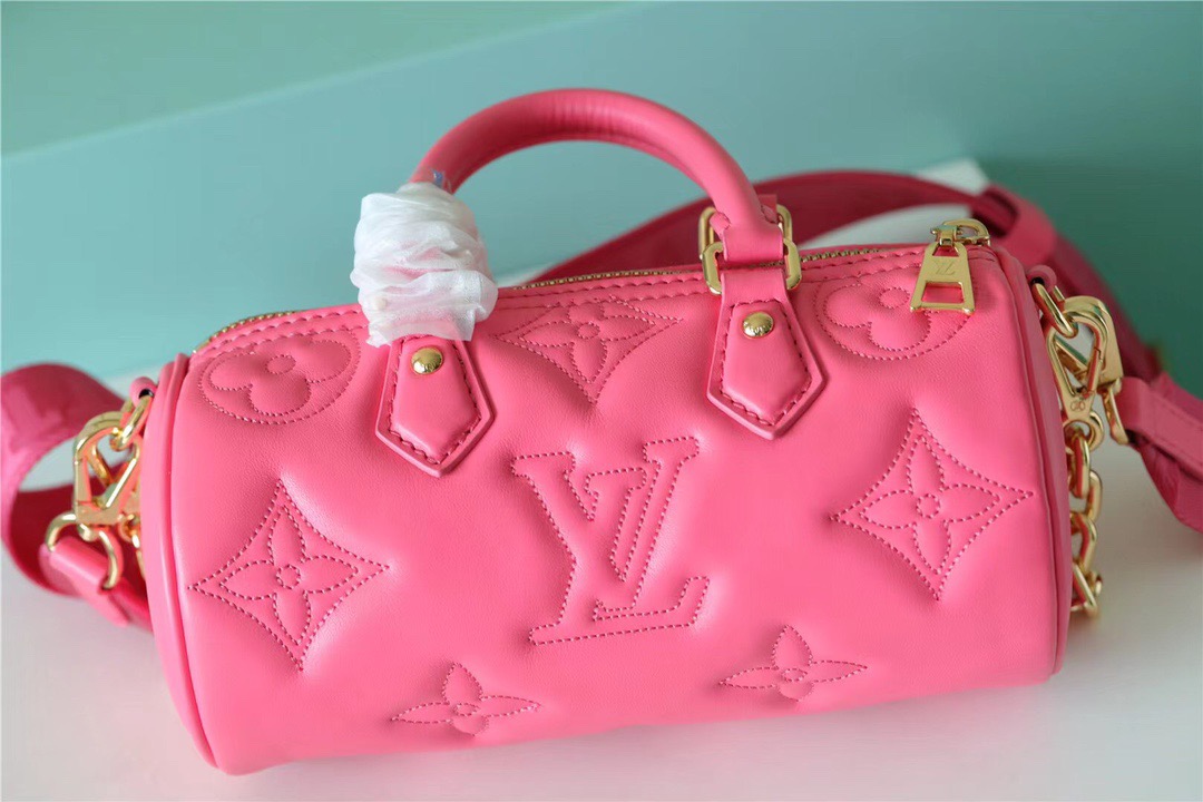 Louis Vuitton Papillon BB Bag Classic Monogram For Women 20cm Dragon Fruit Pink