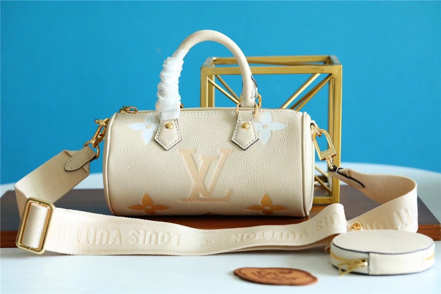 Louis Vuitton Papillon BB Monogram Empreinte Beige For Women, Women’s Bags, Shoulder And Crossbody Bags 7.9in/20cm LV
