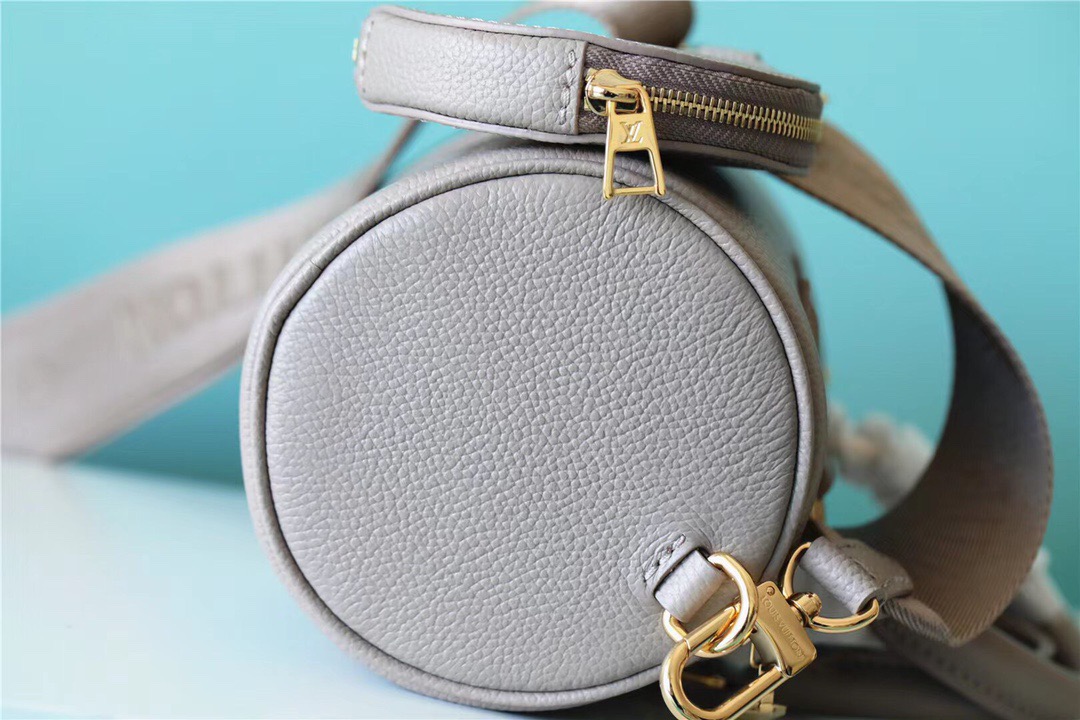 Louis Vuitton Papillon BB Monogram Empreinte Tourterelle / Creme Beige For Women, Women’s Handbags, Shoulder Bags And Crossbody Bags 7.9in/20cm