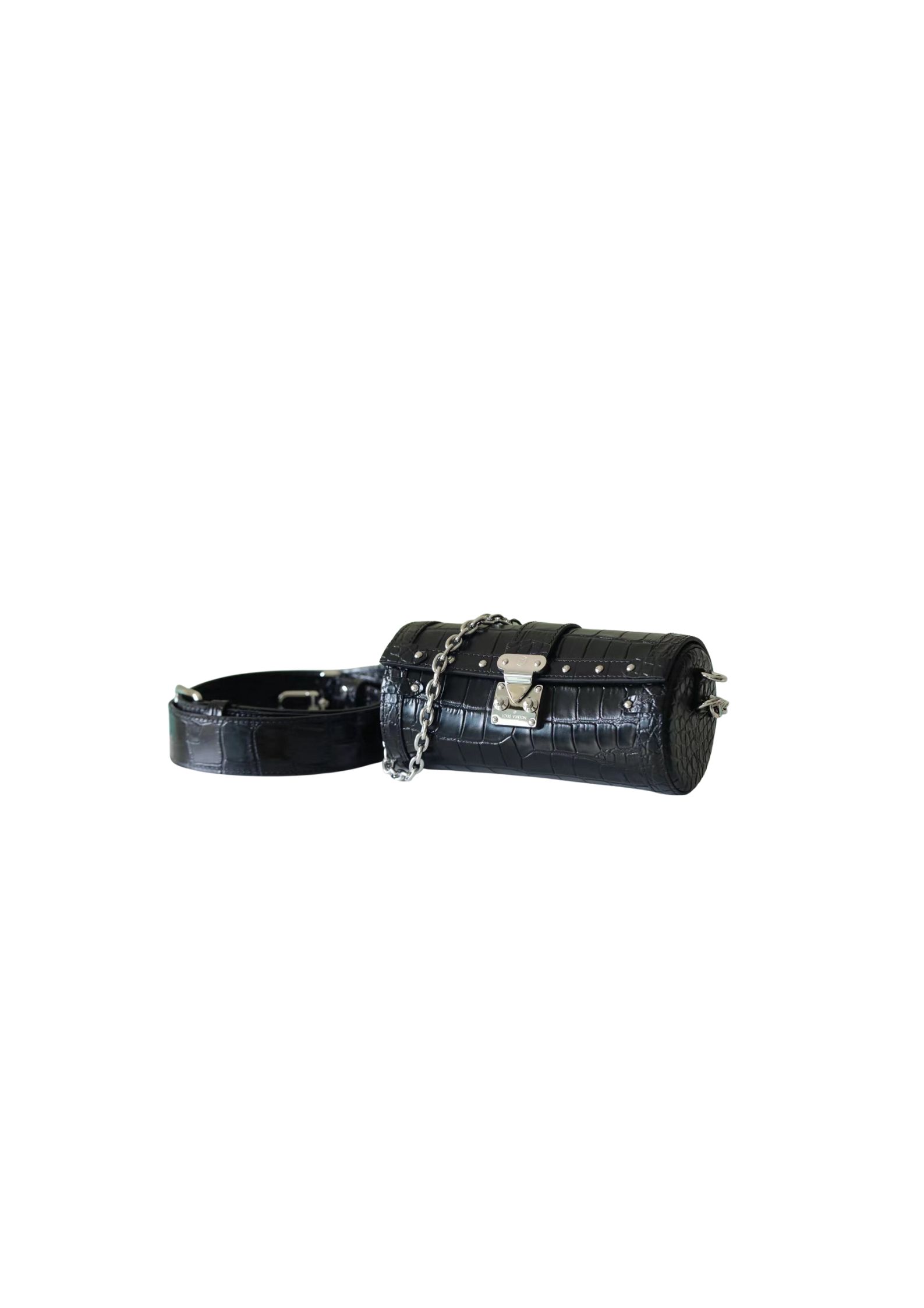 Louis Vuitton Papillon Trunk Black For Women 7.5in/19cm