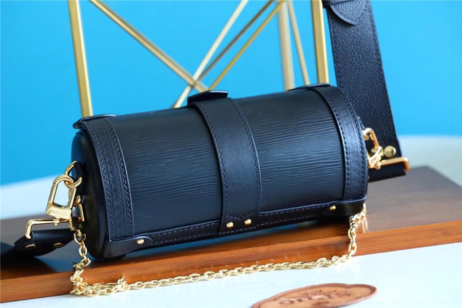 Louis Vuitton Papillon Trunk Epi Black For Women, Women’s Bags, Shoulder And Crossbody Bags 7.5in/19cm