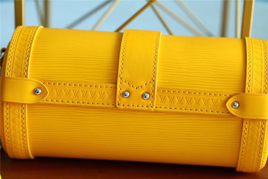 Louis Vuitton Papillon Trunk Epi Yellow For Women, Women’s Bags, Shoulder And Crossbody Bags 7.5in/19cm LV 