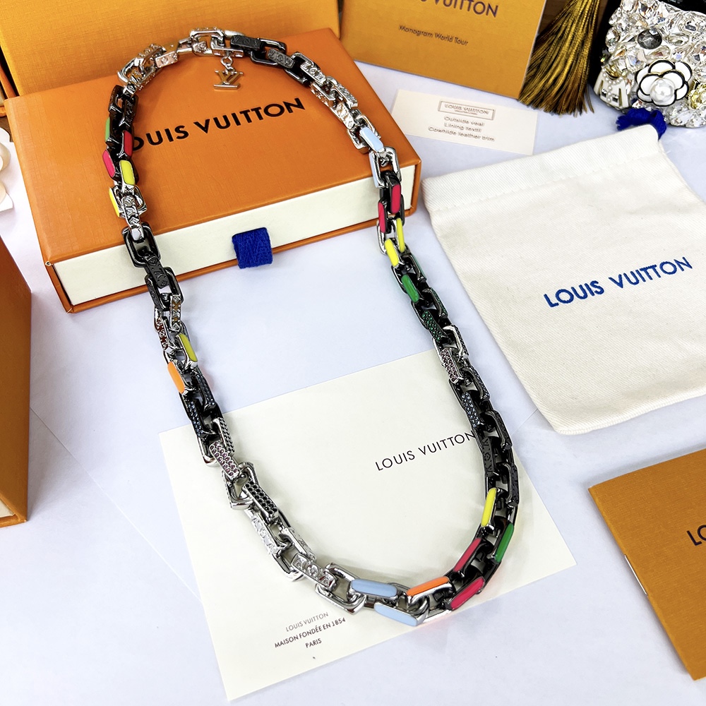 Louis Vuitton Paradise Chain Necklace Multicolor For Women