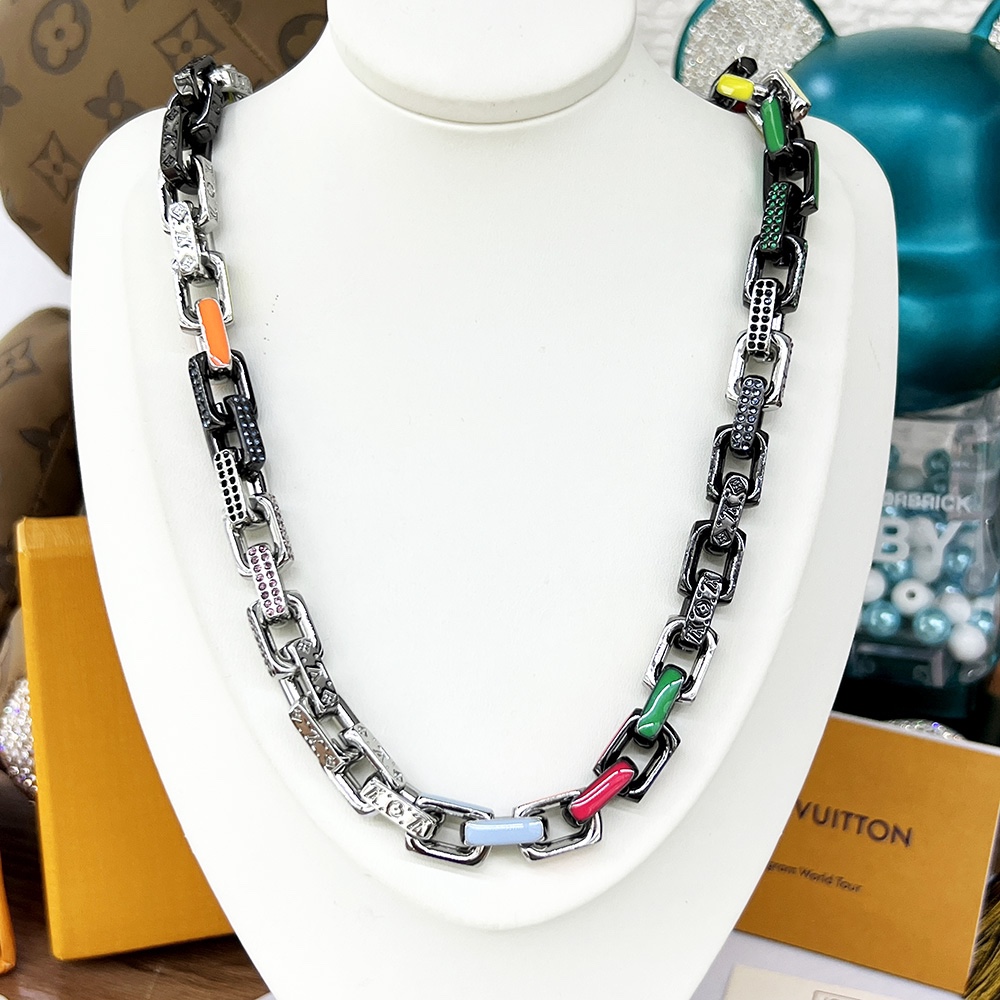 Louis Vuitton Paradise Chain Necklace Multicolor For Women