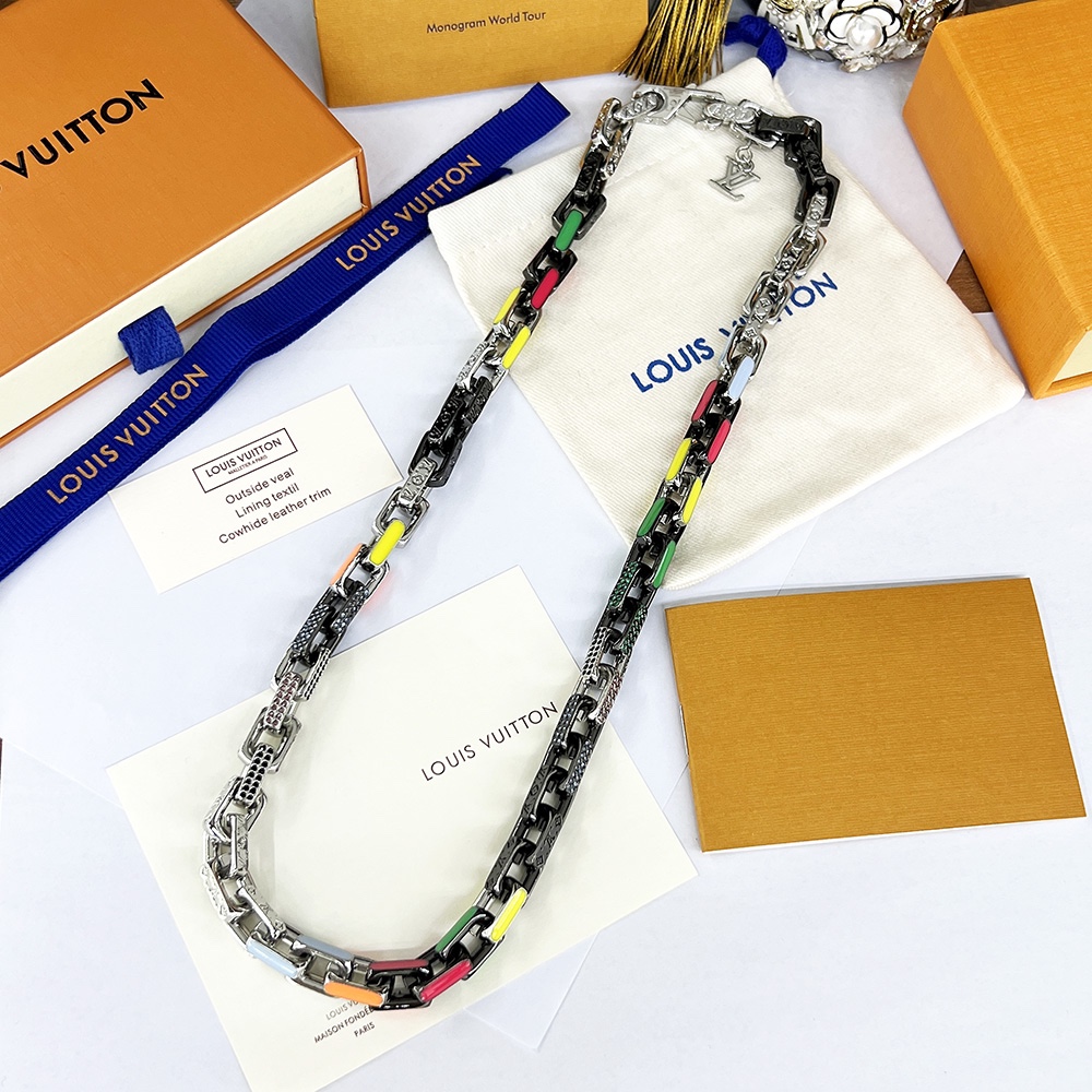 Louis Vuitton Paradise Chain Necklace Multicolor For Women
