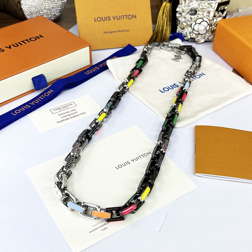 Louis Vuitton Paradise Chain Necklace Multicolor For Women