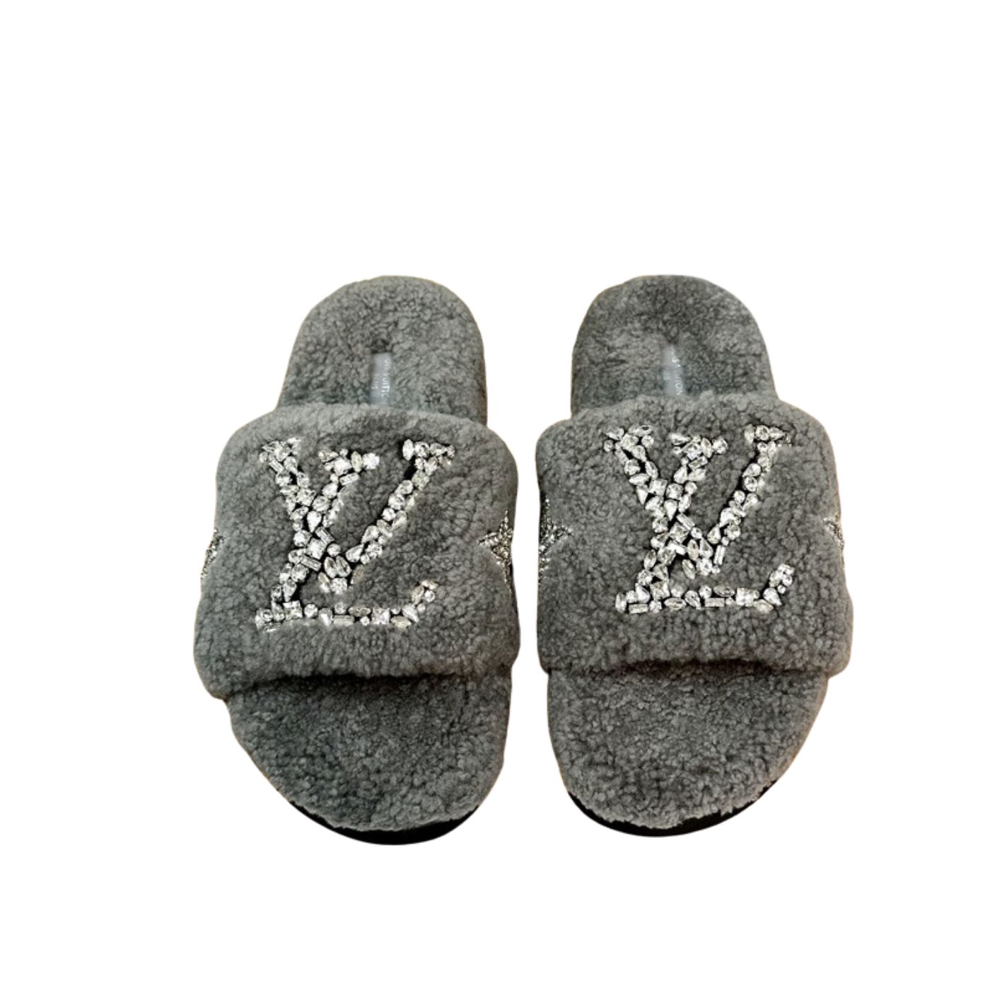 Louis Vuitton Paseo Flat Comfort Mule Grey For Women