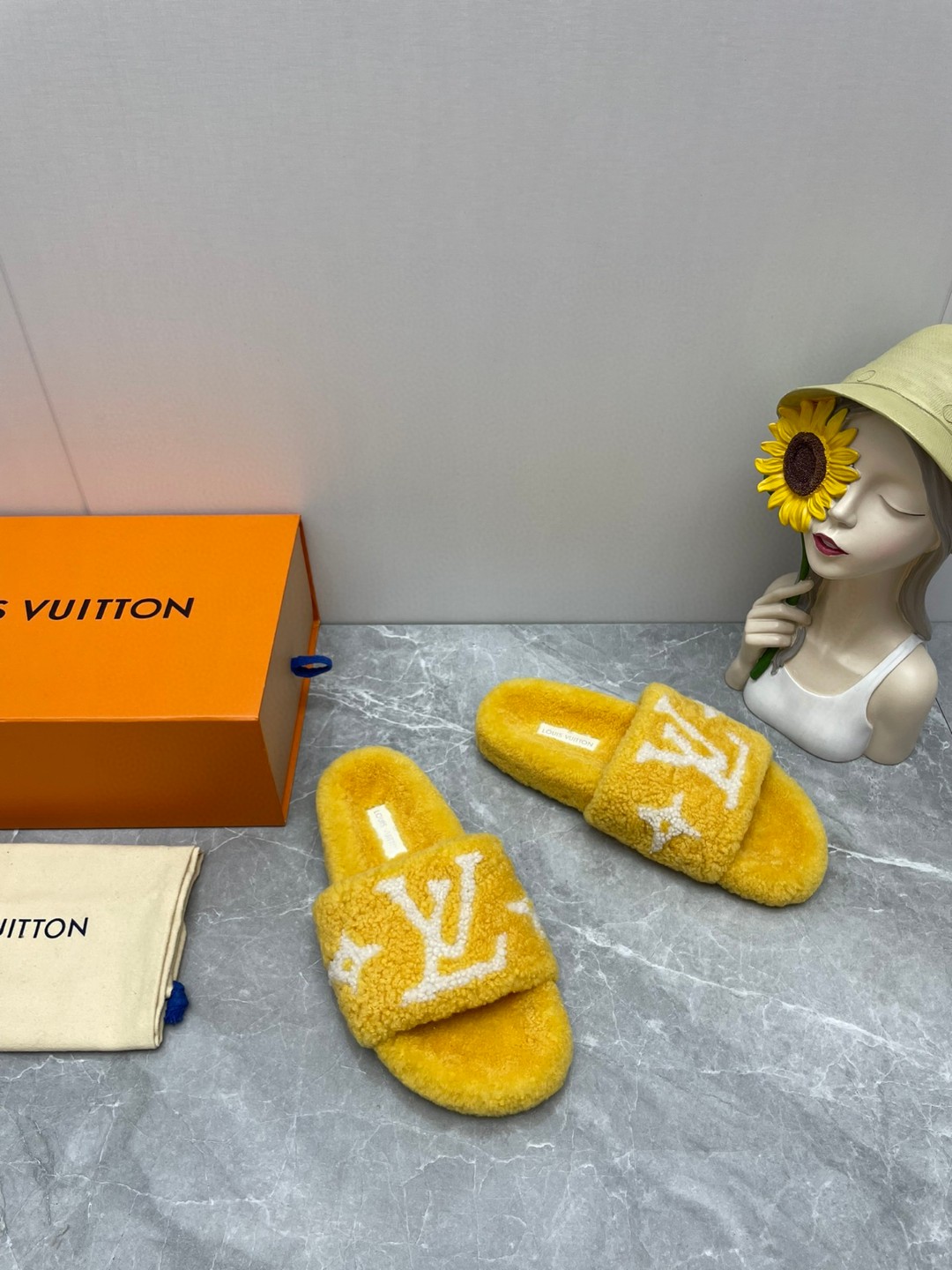 Louis Vuitton Paseo Flat Comfort Mule Yellow For Women