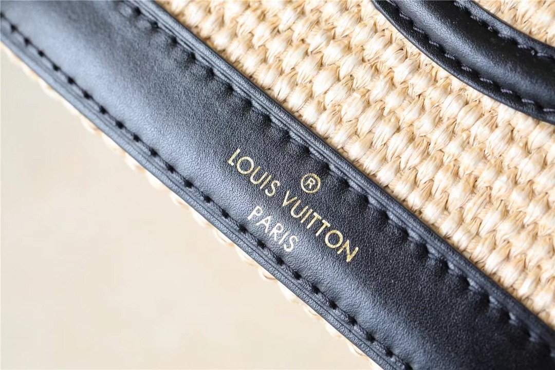Louis Vuitton Petit Bucket Raffia Black For Women, Women’s Bags, Shoulder And Crossbody Bags 9.4in/24cm
