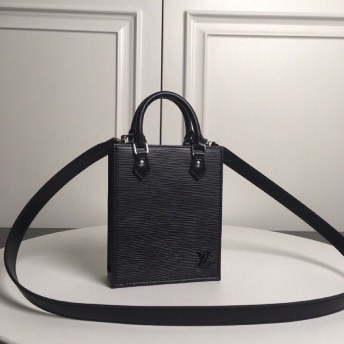 Louis Vuitton Petit Sac Plat Black For Women, Women’s Wallet 5.5in/14cm