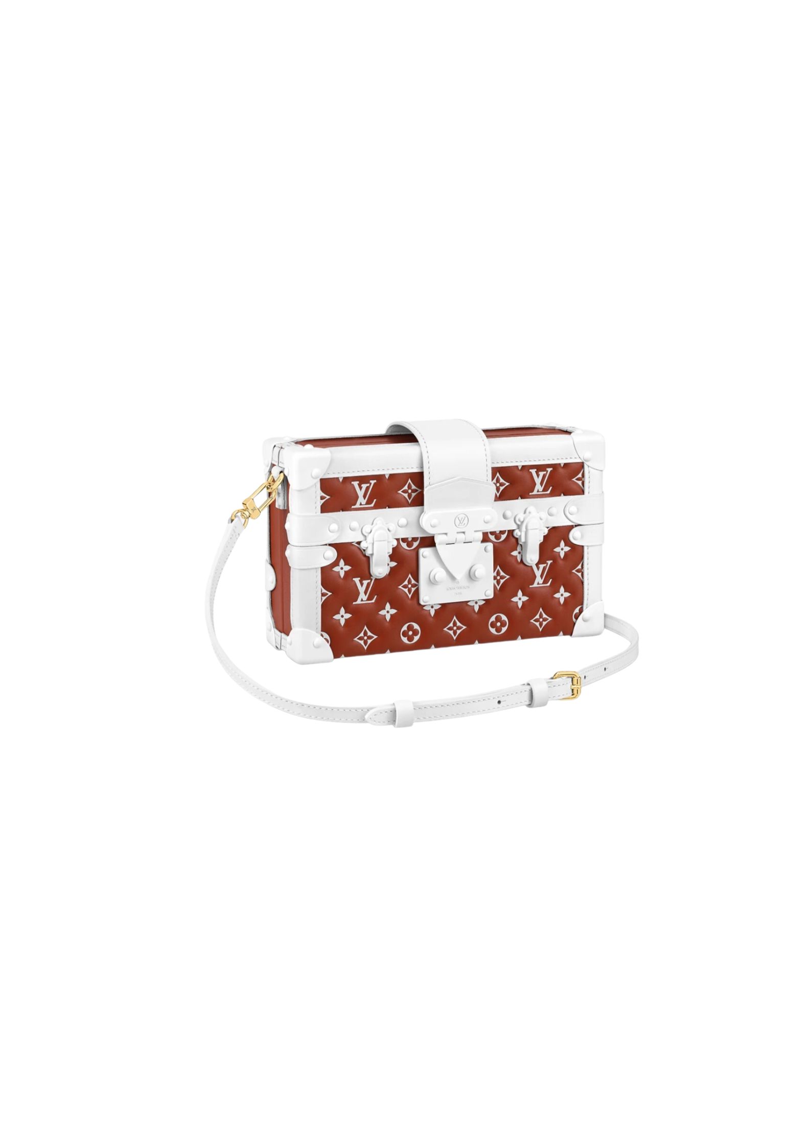 Louis Vuitton Petite Malle Bag Burgundy 20 cm/ 7.9 in