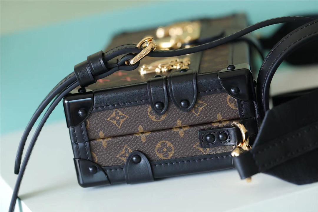 Louis Vuitton Petite Malle East-West Monogram Canvas By Nicolas Ghesquiere For Women, Women’s Handbags, Shoulder And Crossbody Bags 27cm/10.6in