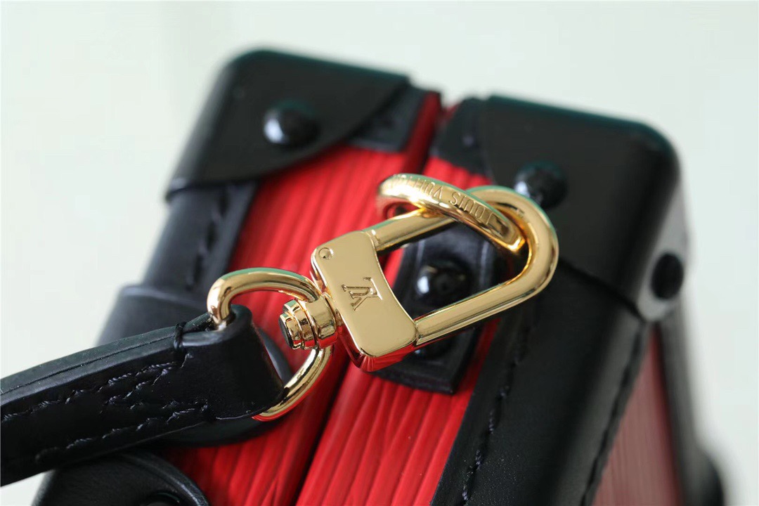 Louis Vuitton Petite Malle Epi Black/Red For Women, Women’s Handbags, Shoulder And Crossbody Bags 7.9in/20cm LV 