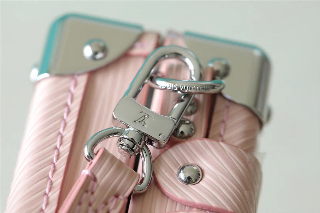 Louis Vuitton Petite Malle Epi Light Pink For Women, Women’s Handbags, Shoulder And Crossbody Bags 7.9in/20cm LV 