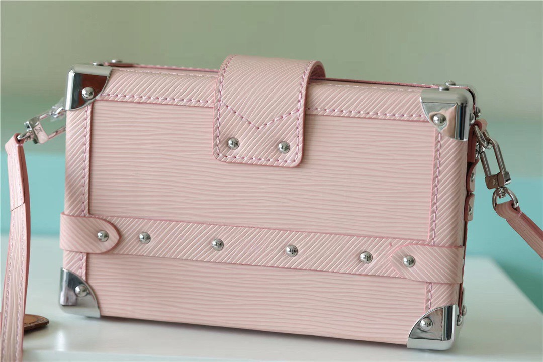 Louis Vuitton Petite Malle Epi Light Pink For Women, Women’s Handbags, Shoulder And Crossbody Bags 7.9in/20cm LV 