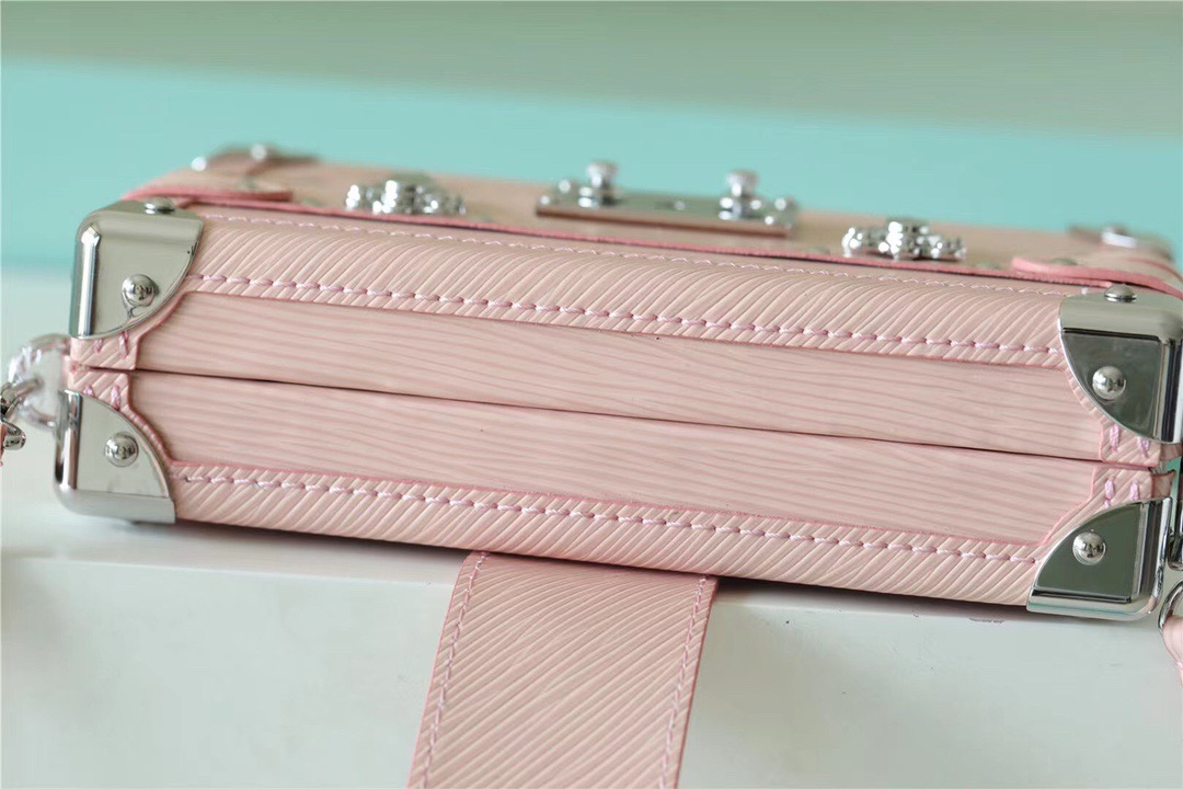Louis Vuitton Petite Malle Epi Light Pink For Women, Women’s Handbags, Shoulder And Crossbody Bags 7.9in/20cm LV 