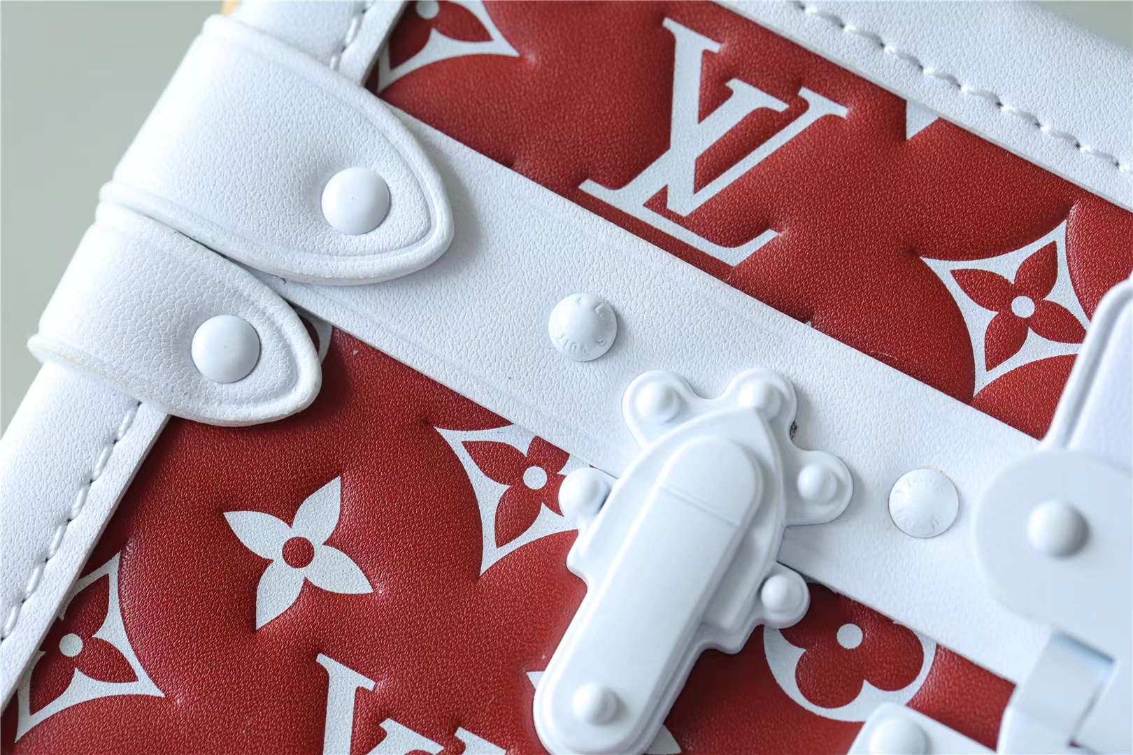Louis Vuitton Petite Malle Monogram Embossed Puffy Terracotta Brown For Women, Women’s Handbags, Shoulder And Crossbody Bags 7.9in/20cm