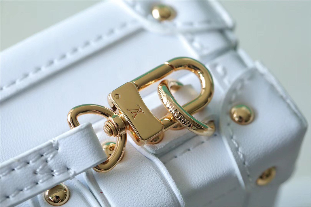 Louis Vuitton Petite Malle Monogram White For Women, Women’s Handbags, Shoulder And Crossbody Bags 7.9in/20cm