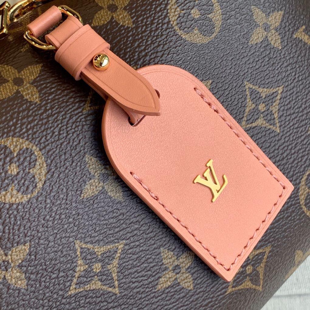 Louis Vuitton Petite Malle Souple Monogram Canvas Pink For Women, Women’s Handbags, Shoulder And Crossbody Bags 7.9in/20cm