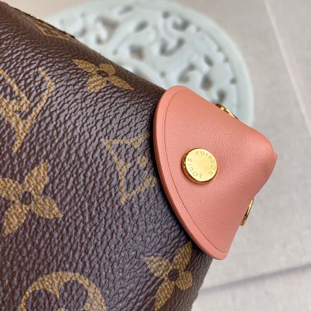 Louis Vuitton Petite Malle Souple Monogram Canvas Pink For Women, Women’s Handbags, Shoulder And Crossbody Bags 7.9in/20cm