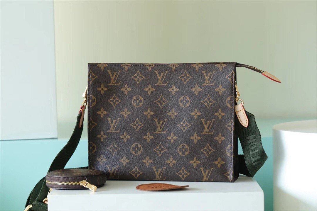 Louis Vuitton Pochette Double Monogram Canvas For Women, Women’s Bags, Shoulder And Crossbody Bags 10.2in/26cm LV