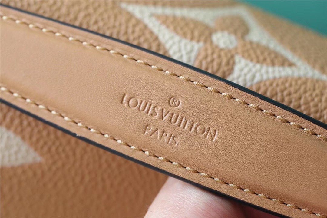 Louis Vuitton Pochette Metis Monogram Empreinte Arizona Brown / Creme Beige For Women, Women’s Handbags, Shoulder And Crossbody Bags 9.8n/25cm