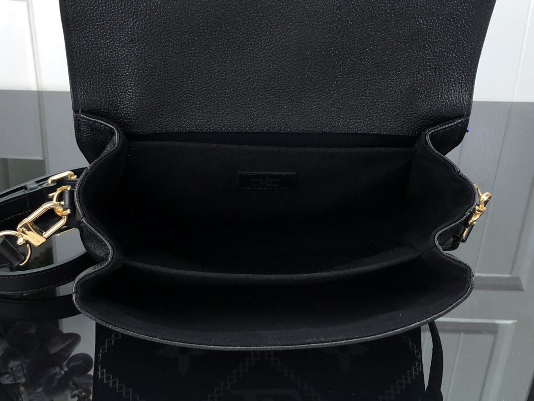 Louis Vuitton Pochette Metis Monogram Empreinte Black For Spring, Women’s Handbags, Shoulder And Crossbody Bags 9.8in/25cm