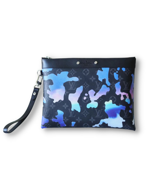 Louis Vuitton Pochette To Go Monogram Eclipse Canvas Black For Men 11.8in/30cm