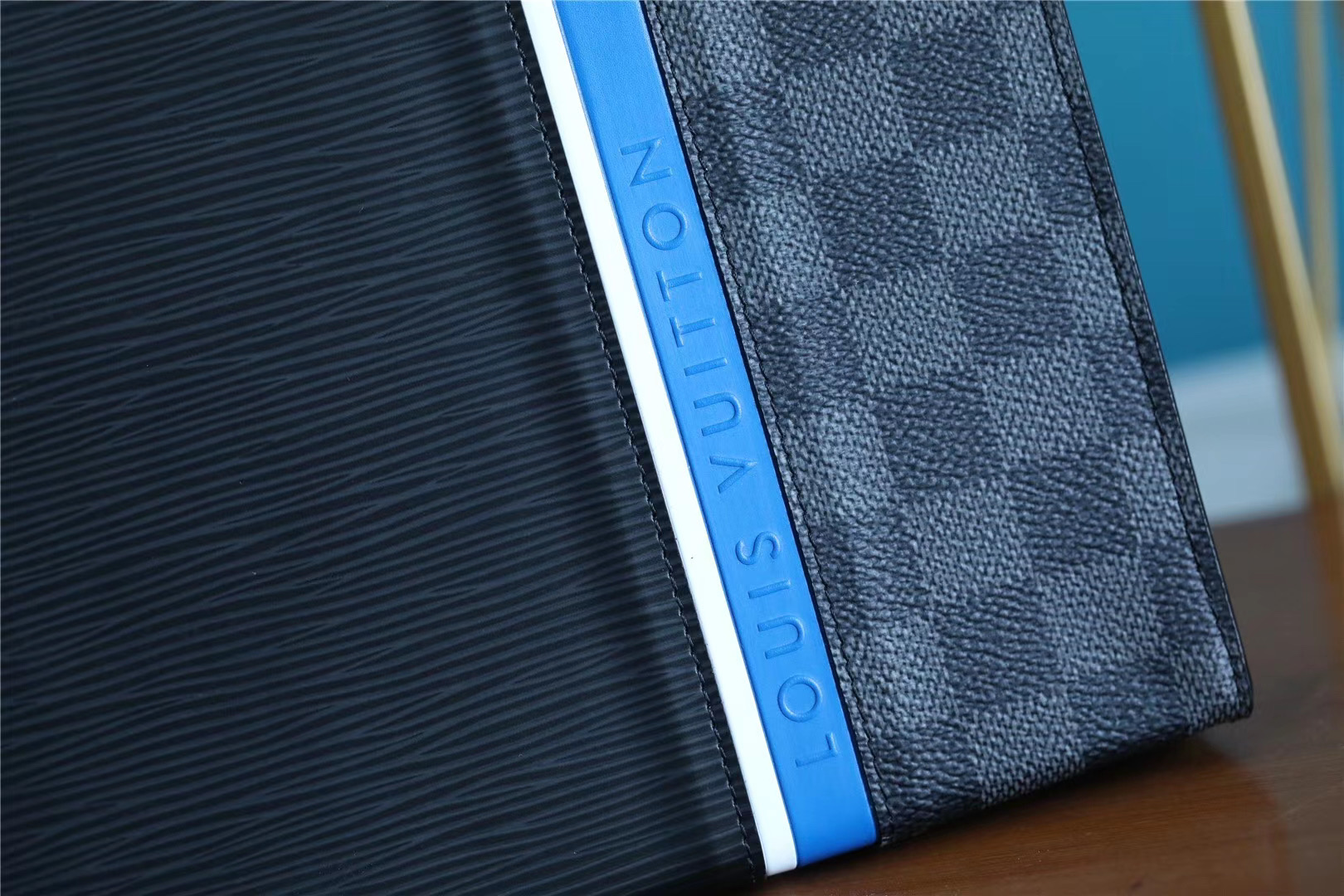 Louis Vuitton Pochette Voyage MM Epi Damier Graphite Canvas Black For Men, Men’s Travel Accessories 27cm