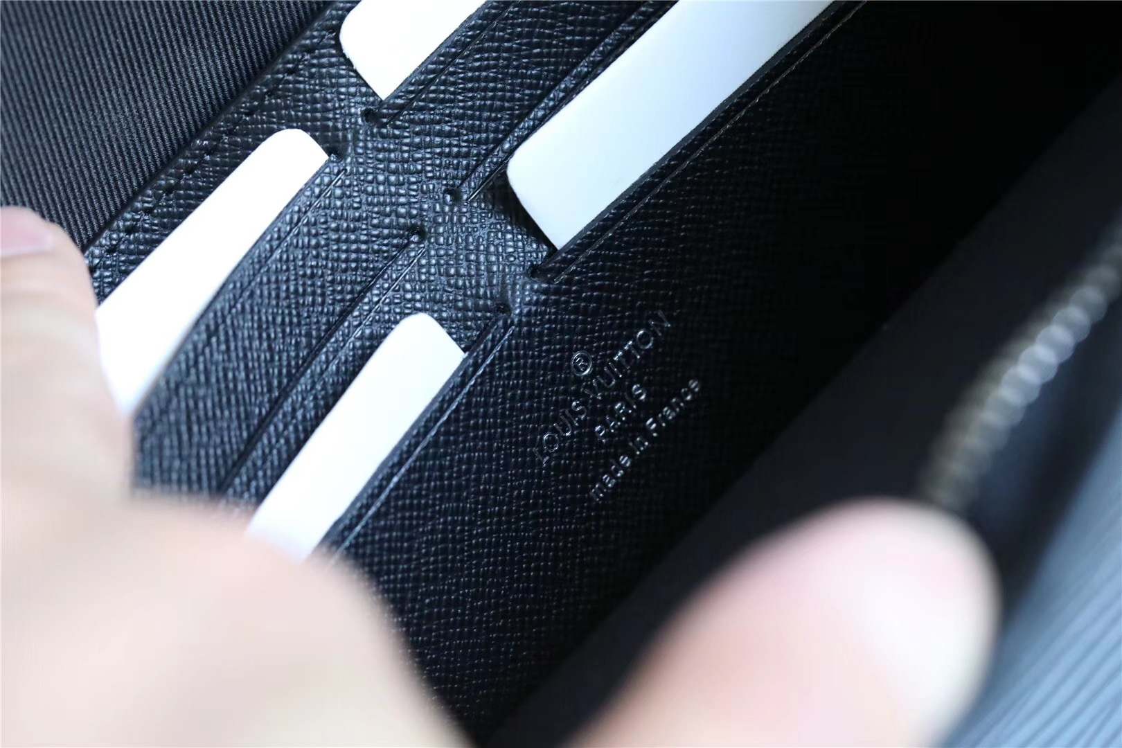 Louis Vuitton Pochette Voyage MM Epi Damier Graphite Canvas Black For Men, Men’s Travel Accessories 27cm