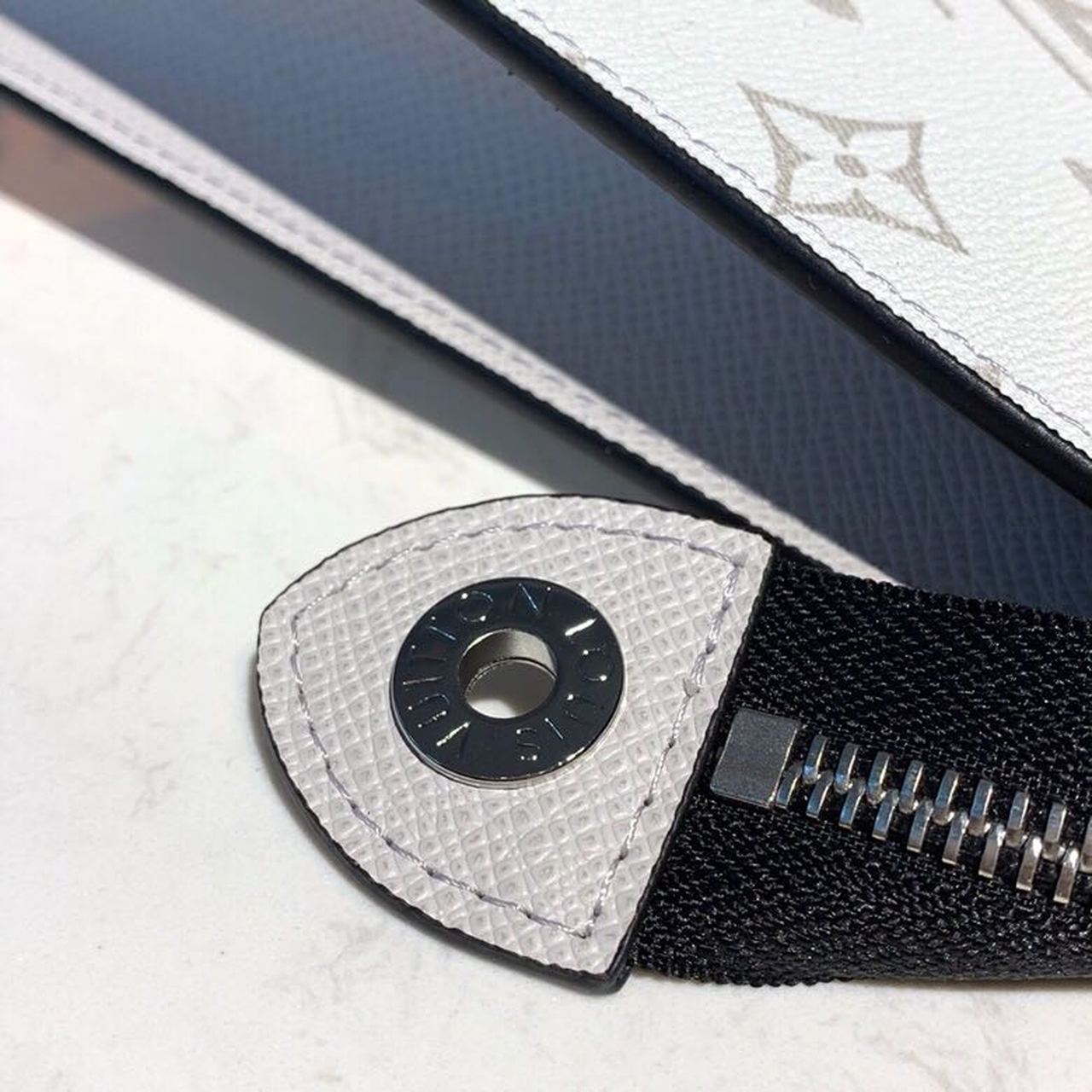 Louis Vuitton Pochette Voyage MM Monogram Eclipse Canvas Silver For Men, Men’s Bags, Travel Bags 10.6in/27cm LV