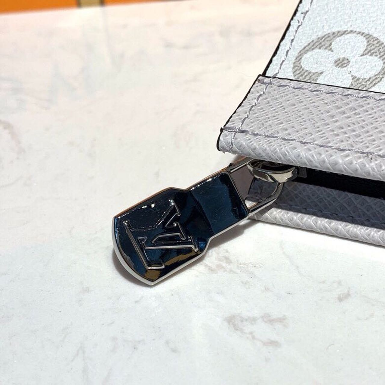 Louis Vuitton Pochette Voyage MM Monogram Eclipse Canvas Silver For Men, Men’s Bags, Travel Bags 10.6in/27cm LV