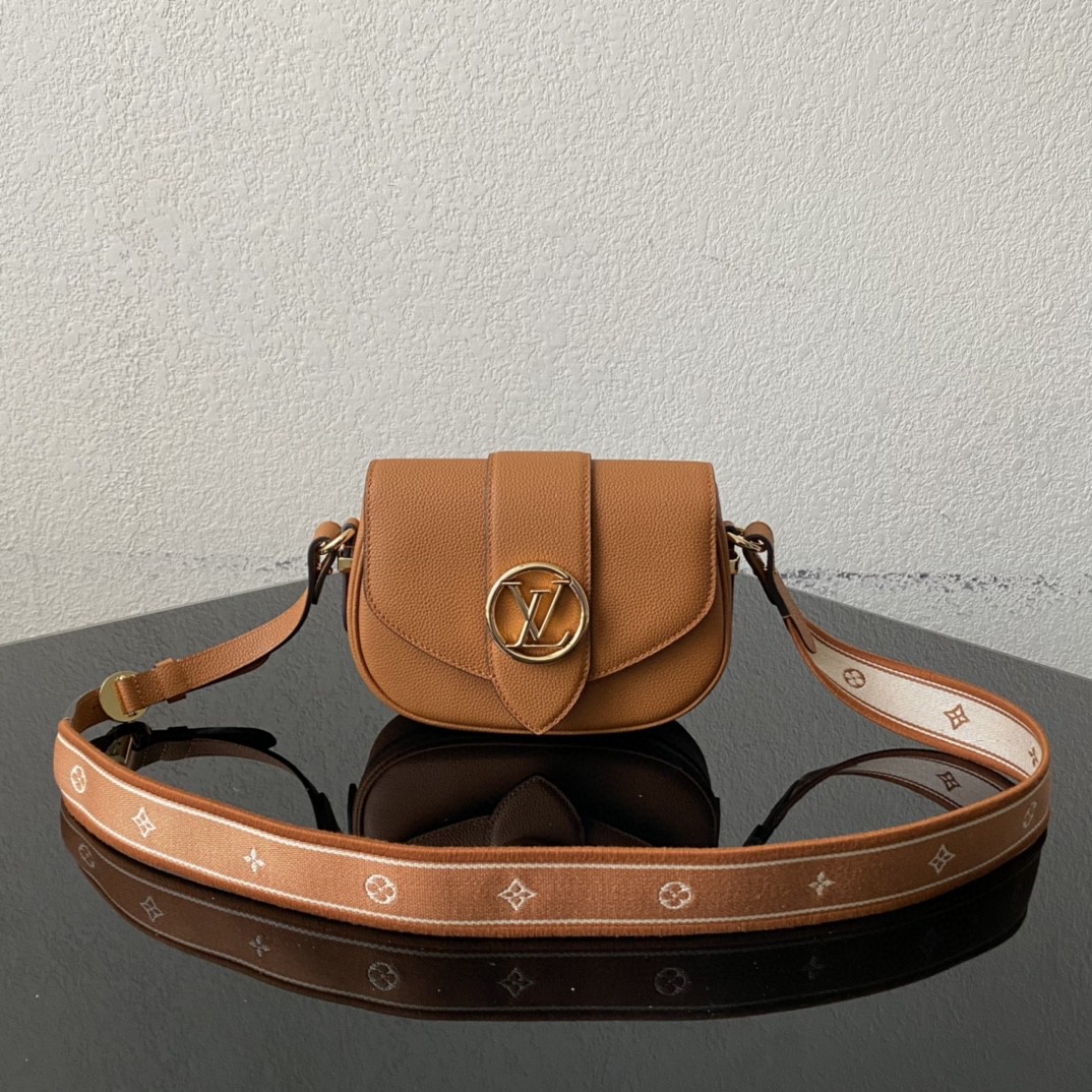 Louis Vuitton Point 9 Create By Nicolas Ghesquière With Monogram Flower 9.1in/22cm Brown For Women