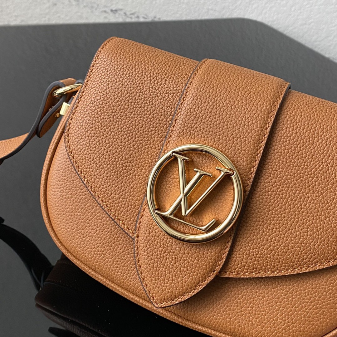 Louis Vuitton Point 9 Create By Nicolas Ghesquière With Monogram Flower 9.1in/22cm Brown For Women