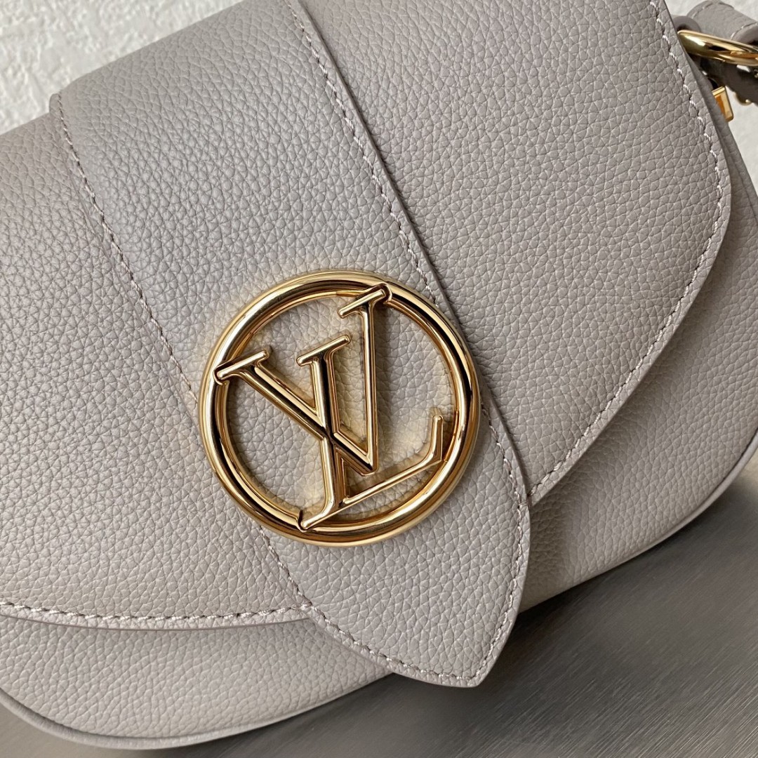 Louis Vuitton Point 9 Create By Nicolas Ghesquière With Monogram Flower 9.1in/22cm Grey For Women