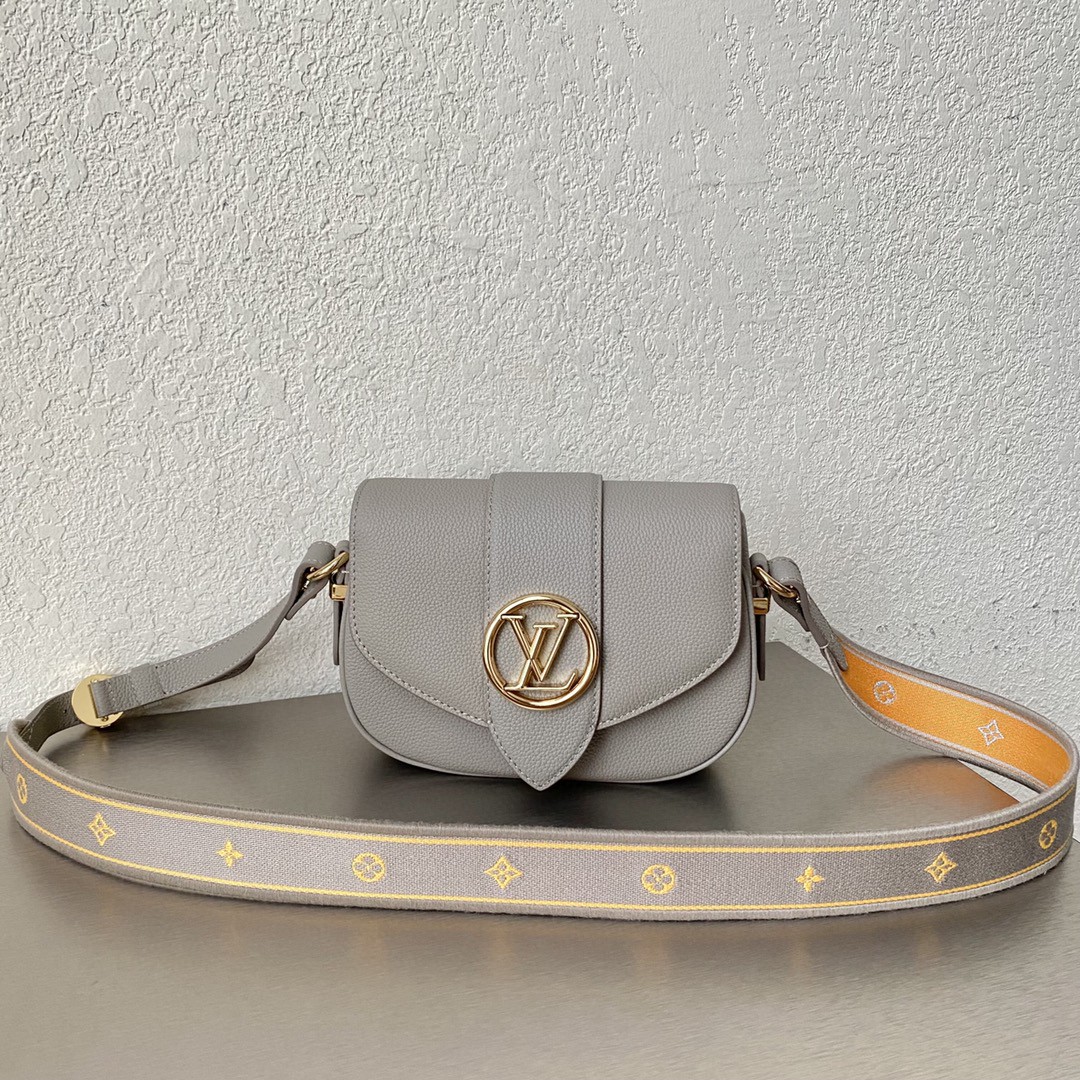 Louis Vuitton Point 9 Create By Nicolas Ghesquière With Monogram Flower 9.1in/22cm Grey For Women