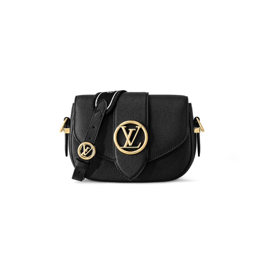 Louis Vuitton Pont 9 Soft PM Black For Women8.3 in/21cm