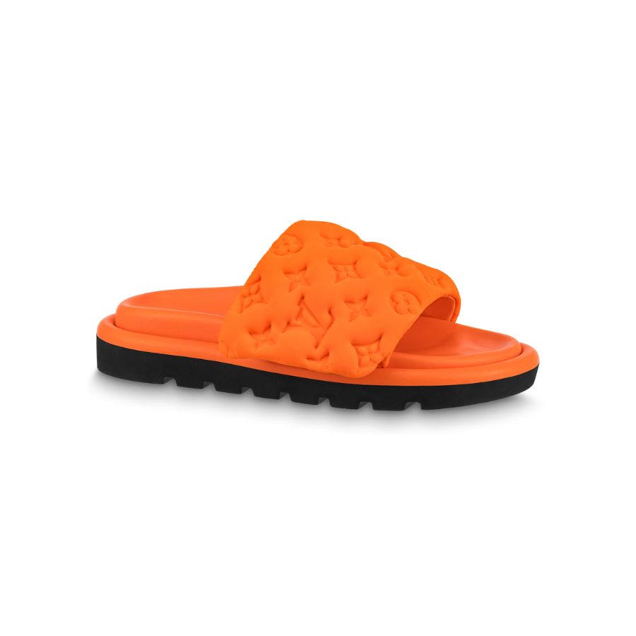 Louis Vuitton Pool Pillow Flat Comfort Mule Orange For Women- 1AB1NE
