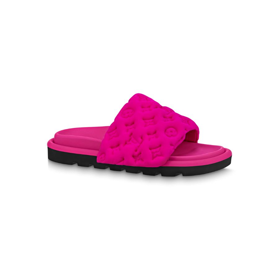 Louis Vuitton Pool Pillow Flat Comfort Mule Pink For Women- 1AB1NN