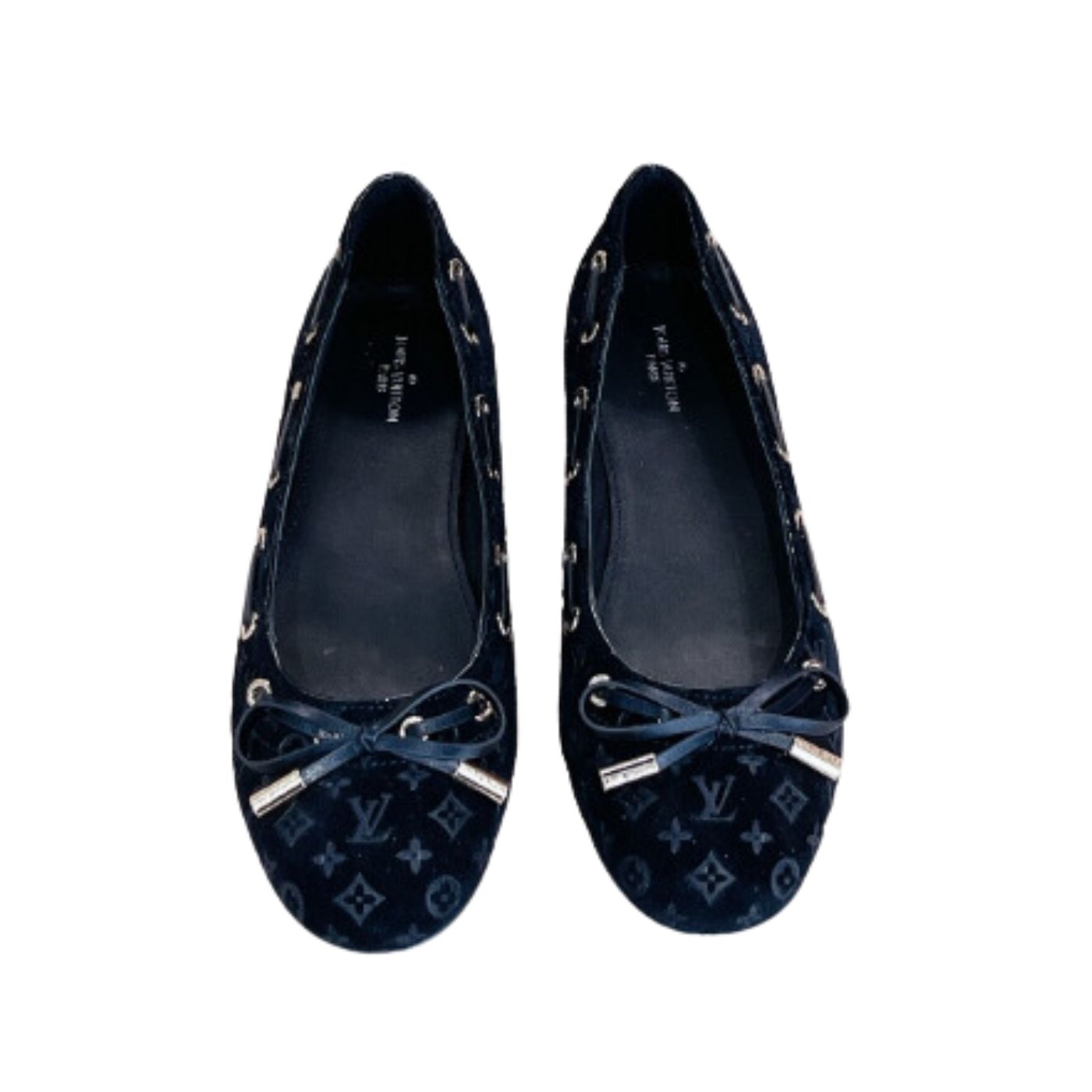 Louis Vuitton Popi Flat Ballerina Black For Women – ougold