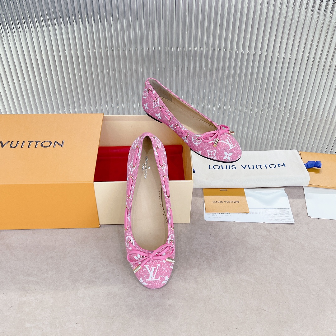 Louis Vuitton Popi Flat Ballerina Pink For Women