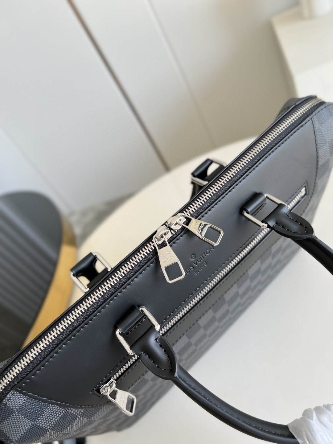 Louis Vuitton Porte Documents Jour Business Bag Damier Graphite For Men, Men’s Bags, Shoulder And Crossbody Bags 14.6in/37cm
