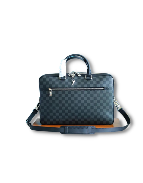 Louis Vuitton Porte Documents Jour Damier Gray For Men 14.6in/37cm