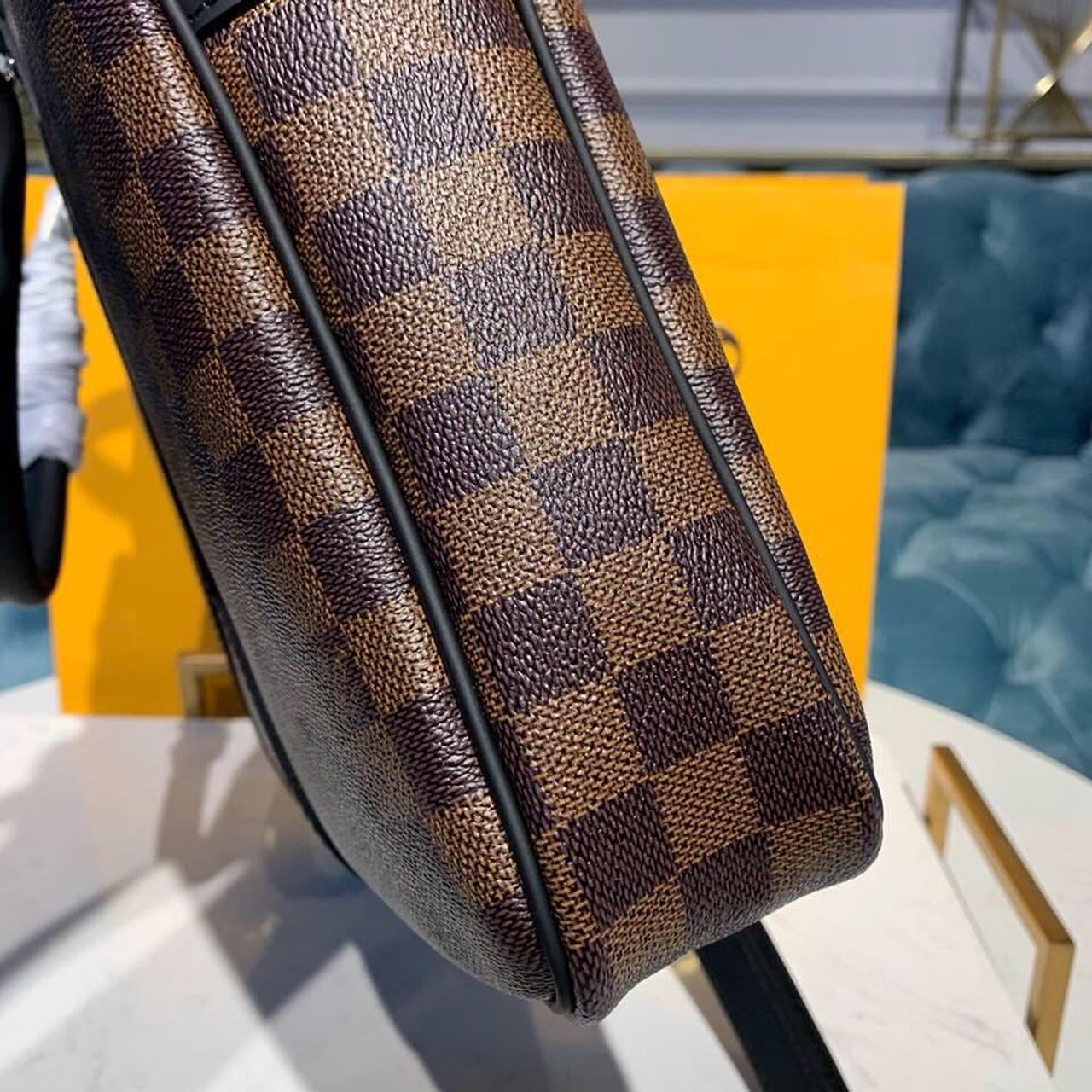 Louis Vuitton Porte Documents Voyage PM Damier Ebene Canvas For Women, Women’s Handbags, Shoulder And Crossbody Bags 14.6in/37cm