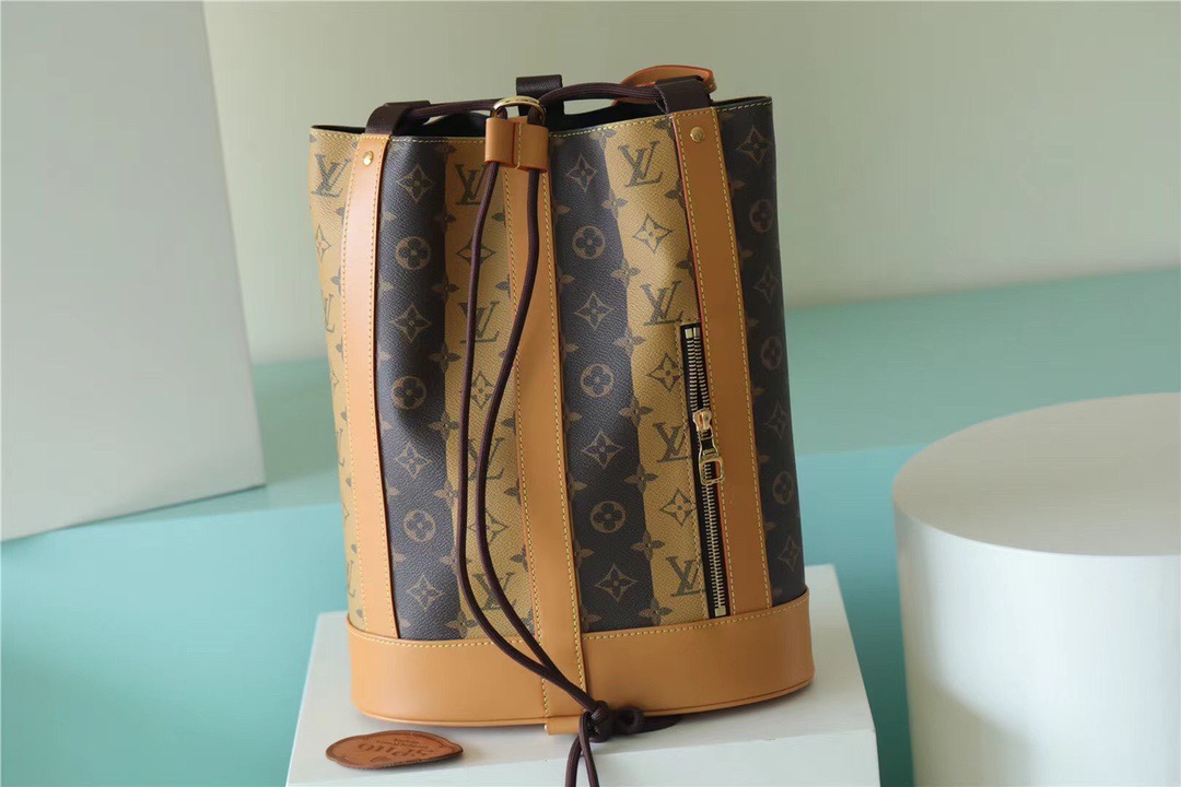 Louis Vuitton Randonee Messenger Monogram Stripes Brown For Men, Men’s Bags, Shoulder And Crossbody Bags 10.4in/26cm
